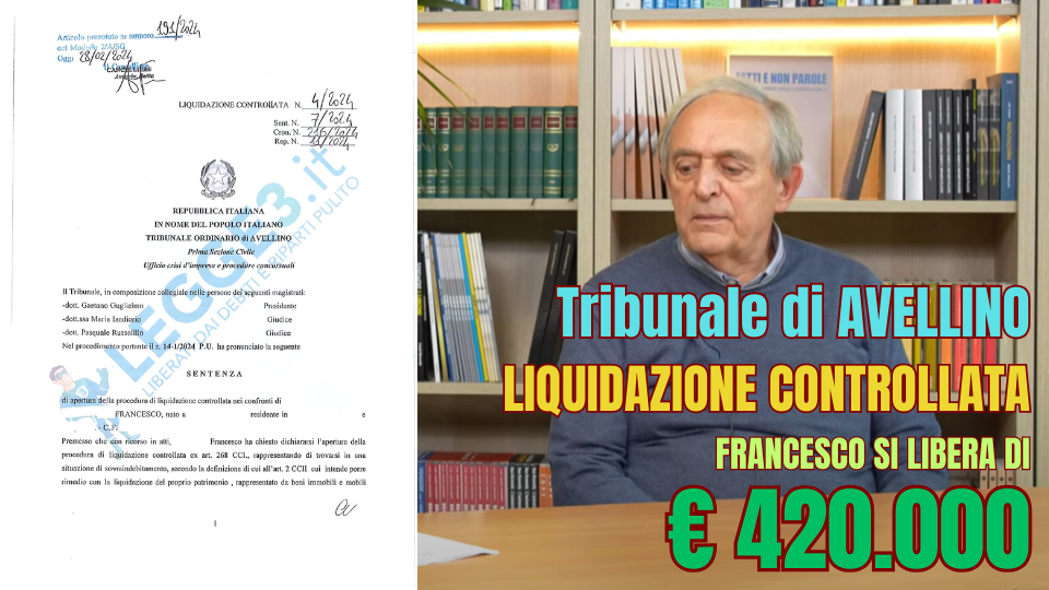 sovraindebitamento sentenza